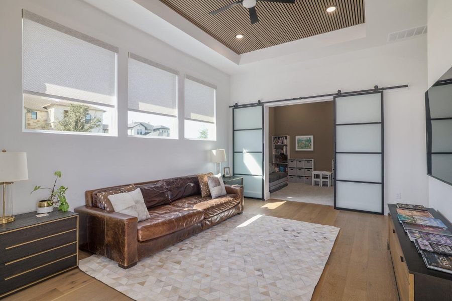 This additional living space offers flexibility for relaxed lounging or casual gatherings.