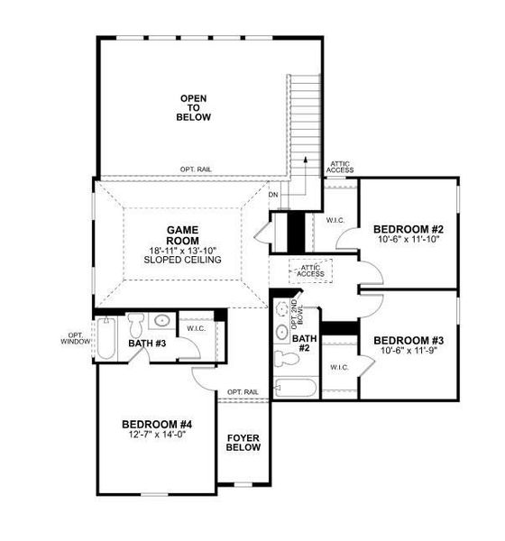 2D floor plan layout of this home in Summerview, Fulshear, TX (Image 6). 2D floor plan layout of this home in Summerview, Fulshear, TX (Image 6).