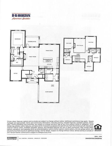 2D floor plan layout of this home in Northside Place, Carrollton, TX (Image 3). 2D floor plan layout of this home in Northside Place, Carrollton, TX (Image 3).