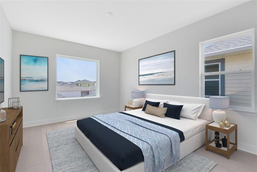 Virtually staged image.