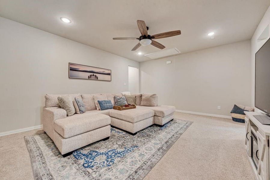 Furnished interior view inside a new home in , Flower Mound (Image 24).