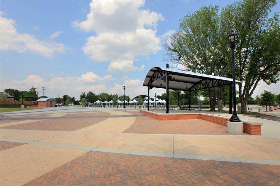 Surrounding community with a gazebo