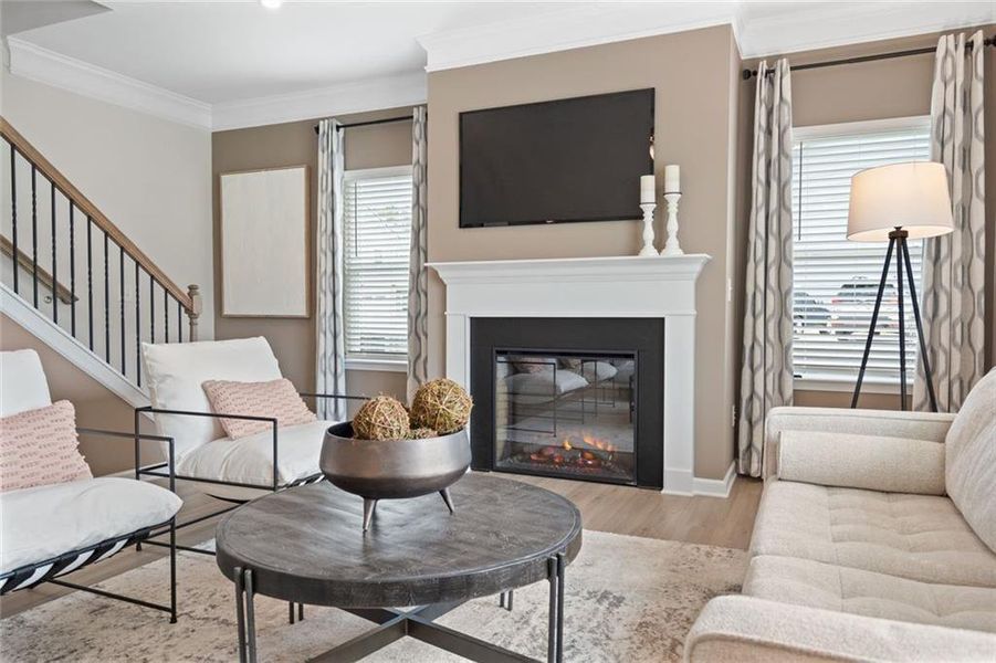 Furnished interior view inside a new home in Evergreen at Lakeside, Temple (Image 35).