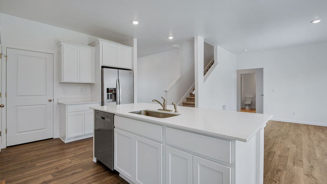 Furnished interior view inside a new home in Vista Meadows, Fort Lupton (Image 7).