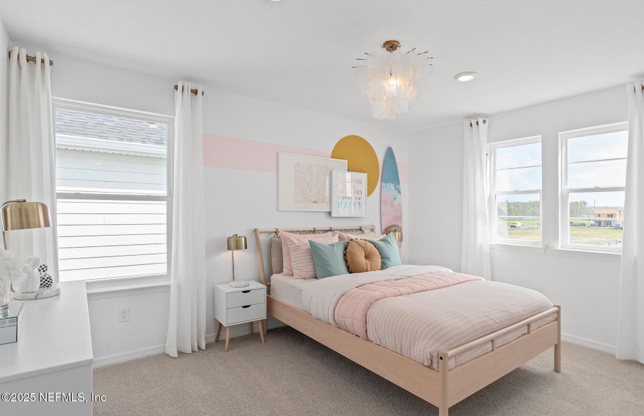 Furnished interior view inside a new home in Westerly Park at Wildlight, Yulee (Image 8).