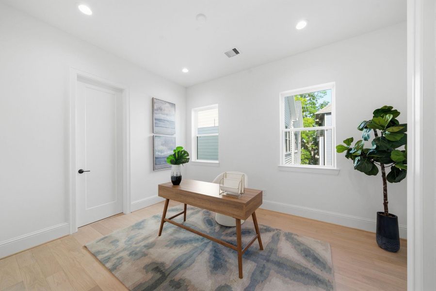 Furnished interior view inside a new home in , Houston (Image 30).