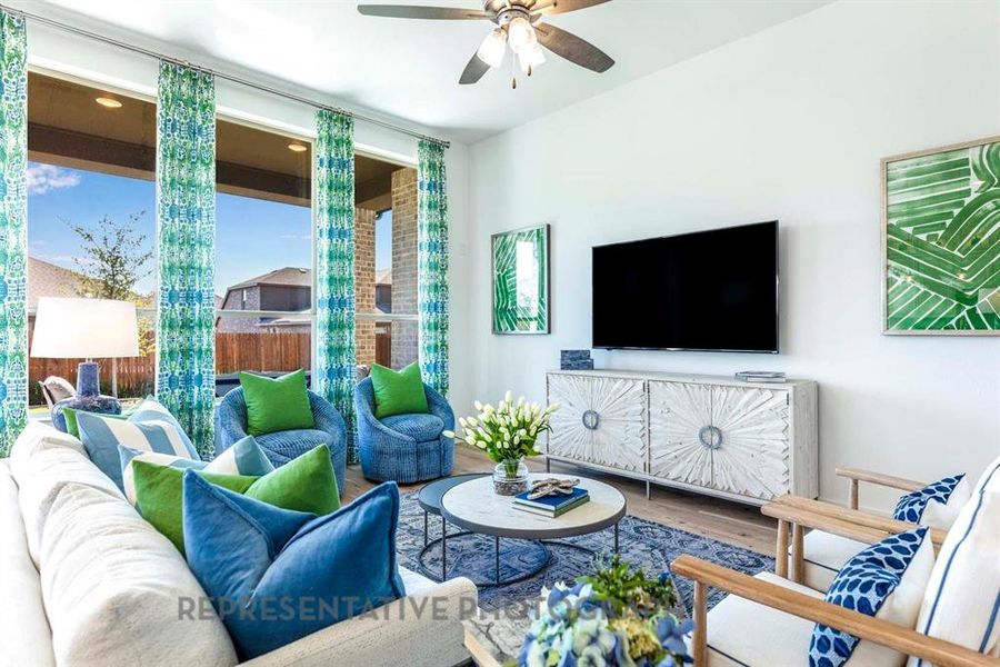 Furnished interior view inside a new home in , Royse City (Image 35). Furnished interior view inside a new home in , Royse City (Image 35).