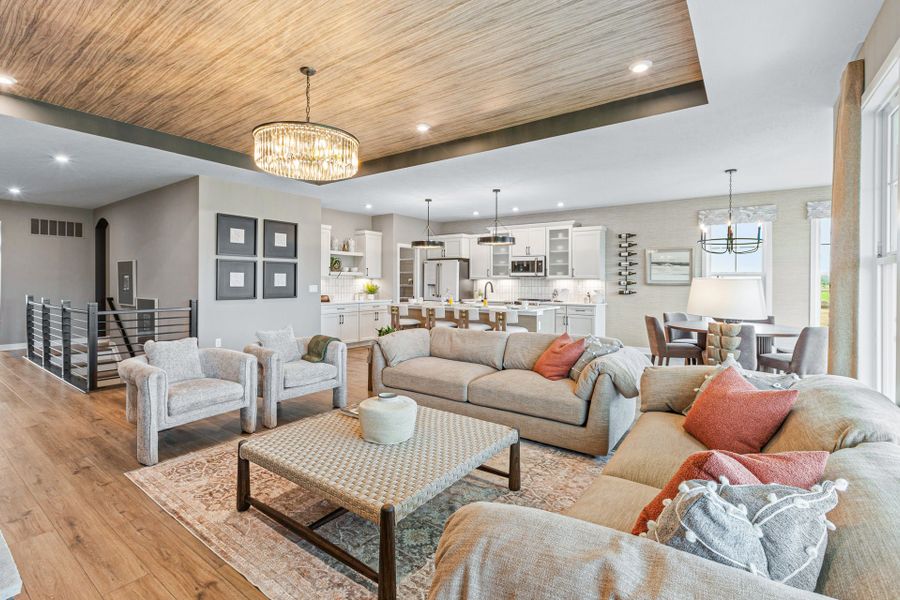 Representative furnished interior of a home built from the Calvin by Fischer Homes in Twin Lakes, Hoschton (Image 9). Representative furnished interior of a home built from the Calvin by Fischer Homes in Twin Lakes, Hoschton (Image 9).