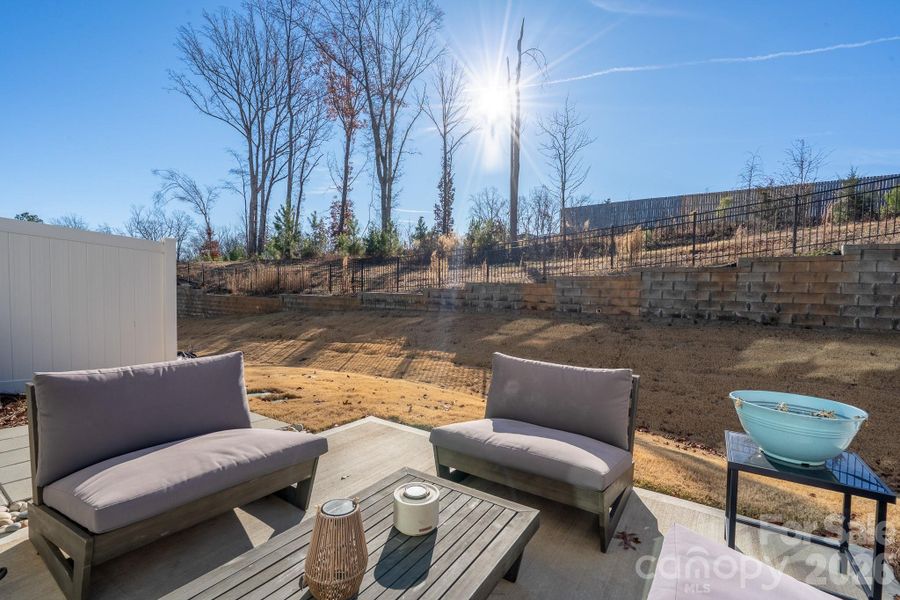 Exterior details and patio area of a home in Somerset, Fort Mill (Image 26).