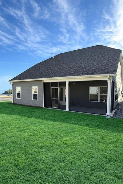Exterior details and patio area of a home in Stratford at NatureWalk, Dallas (Image 26).