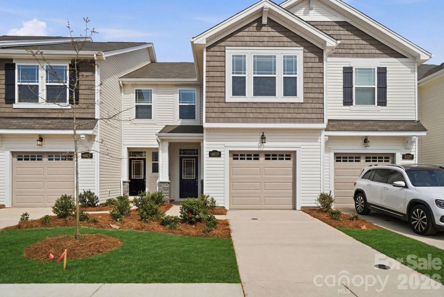 Front exterior of a new home in Bailey Run, Charlotte, NC, highlighting curb appeal (Image 1). Front exterior of a new home in Bailey Run, Charlotte, NC, highlighting curb appeal (Image 1).