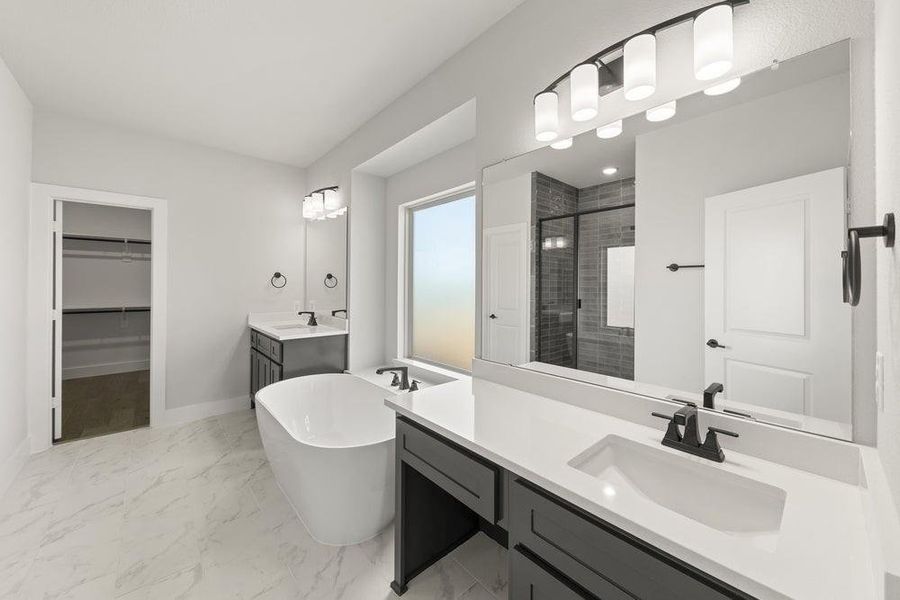 Furnished interior view inside a new home in Valencia on The Lake, Little Elm (Image 5).