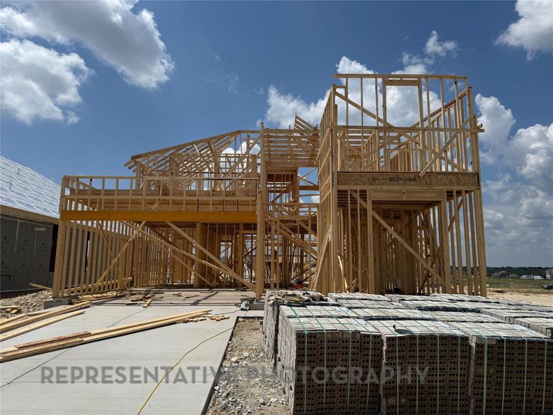View of property exterior with a deck