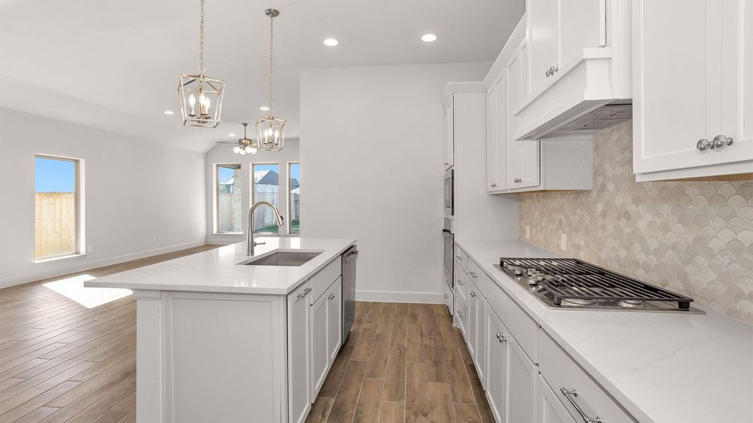 Furnished interior view inside a new home in Bridgeland 45', Cypress (Image 4).