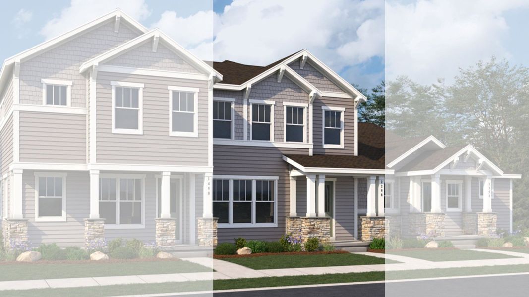 Representative exterior photo of a completed home built from the Superior 3 by Brightland Homes in Westerly - Townhomes, Erie, CO (Image 2).