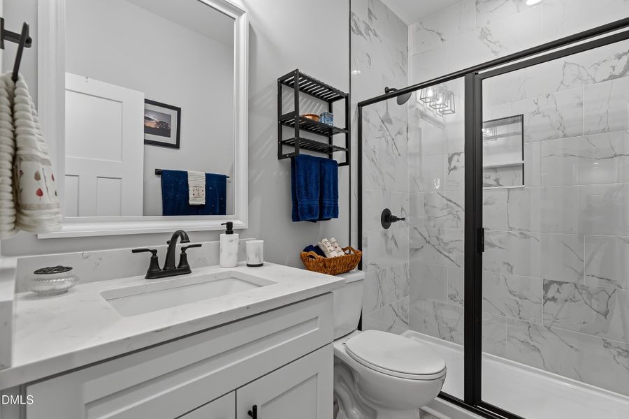 Walk-in shower in secondary bath too!