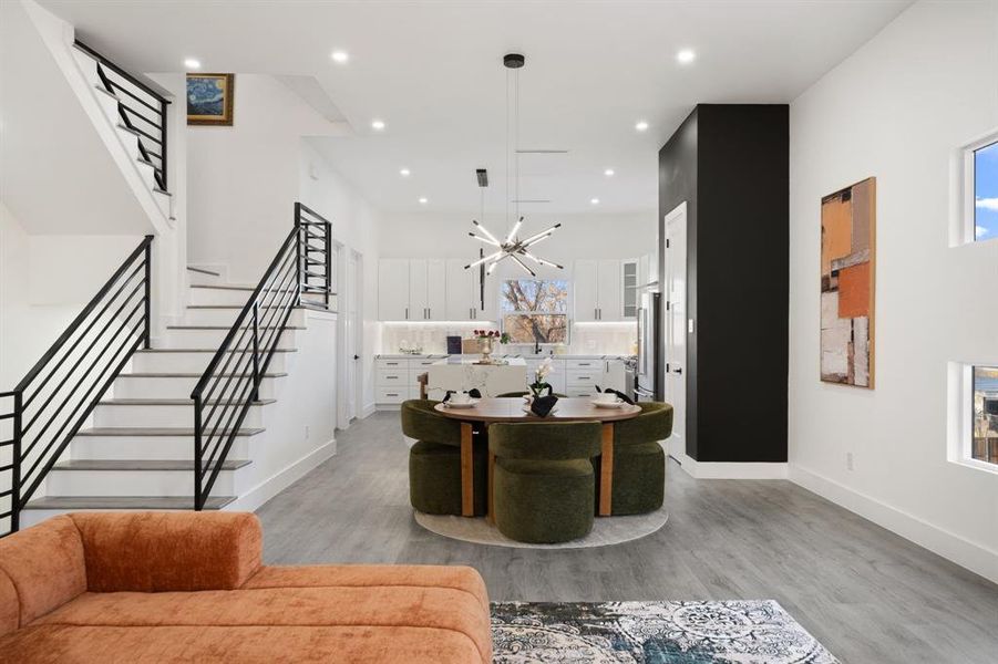 Furnished interior view inside a new home in , Dallas (Image 8).
