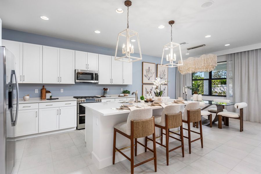 Representative furnished interior of a home built from the Tortuga by GL Homes in Valencia Harbor (55+), Fort Myers (Image 5).