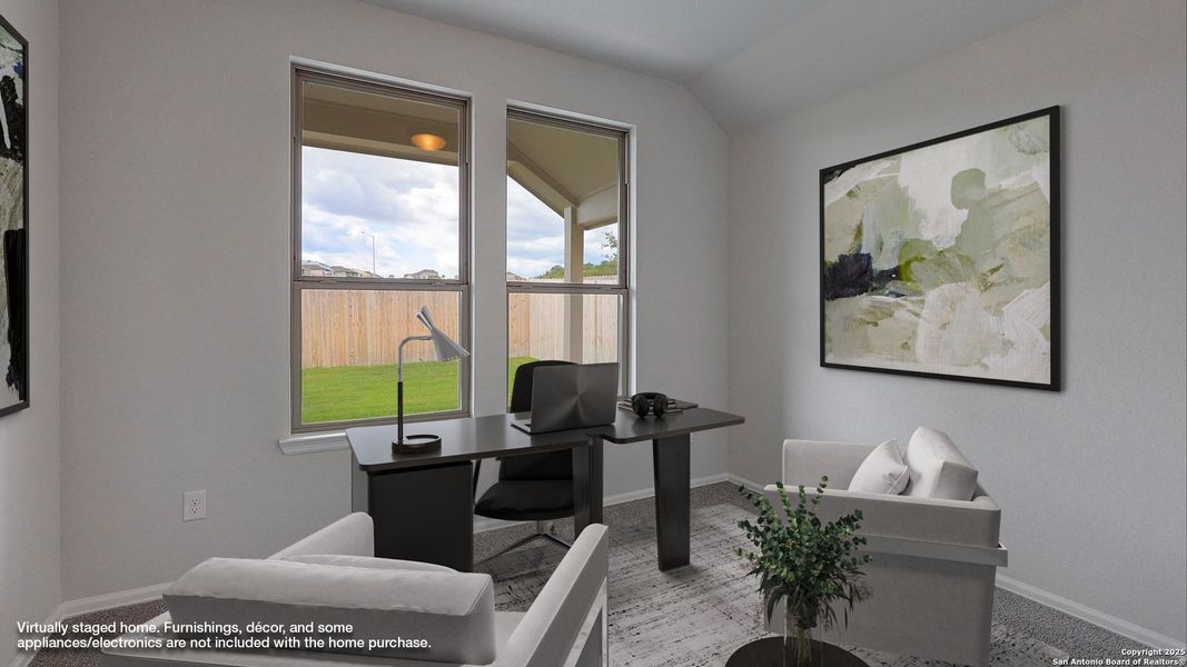 Furnished interior view inside a new home in Ladera 40', San Antonio (Image 13). Furnished interior view inside a new home in Ladera 40', San Antonio (Image 13).