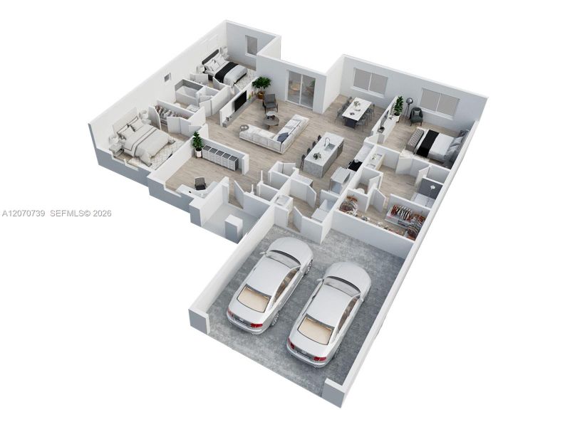 2D floor plan layout of this home in , Palm Bay, FL (Image 5).