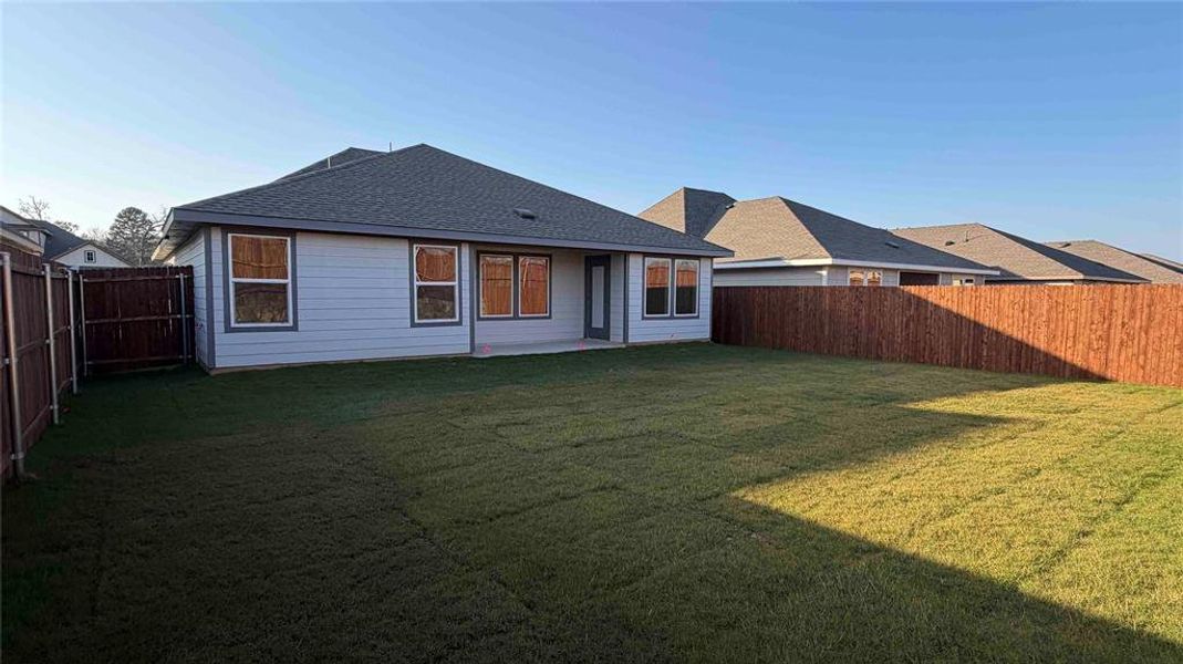 Exterior details and patio area of a home in Blaire Lake, Tyler (Image 15). Exterior details and patio area of a home in Blaire Lake, Tyler (Image 15).