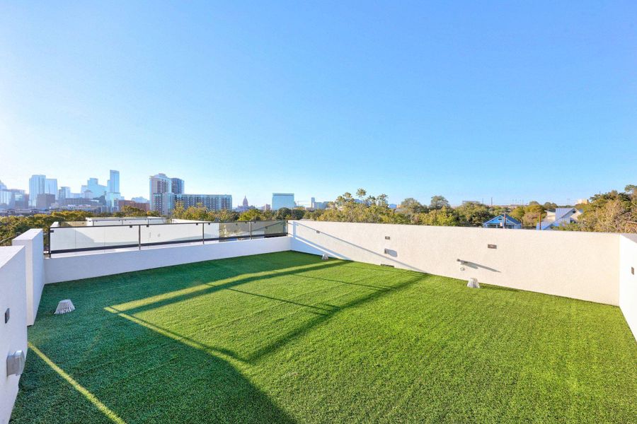 Exterior details and patio area of a home in , Austin (Image 25). Exterior details and patio area of a home in , Austin (Image 25).