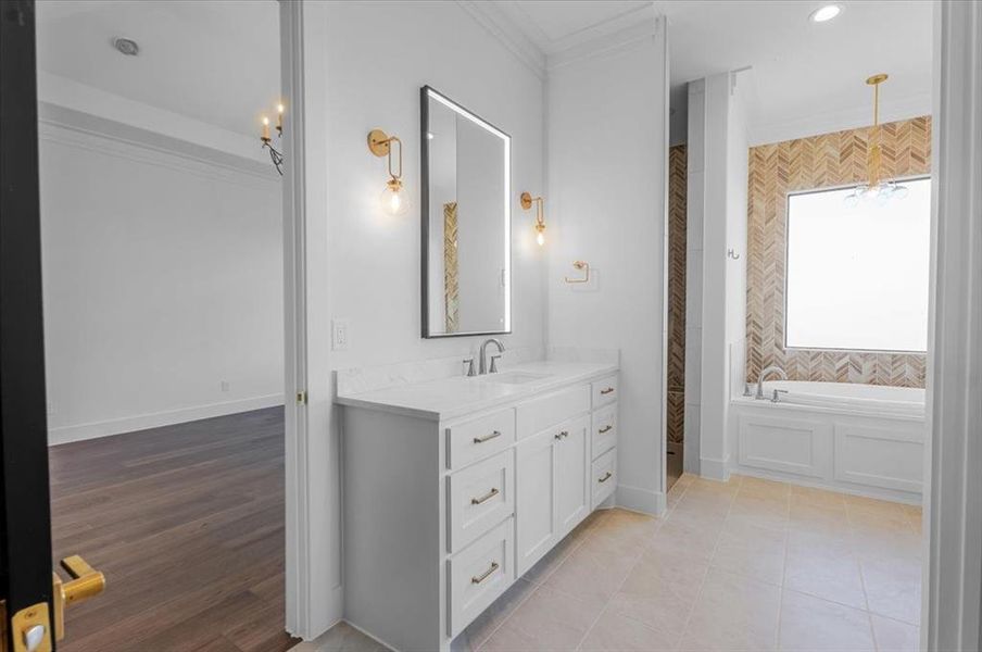 Furnished interior view inside a new home in , Godley (Image 5).