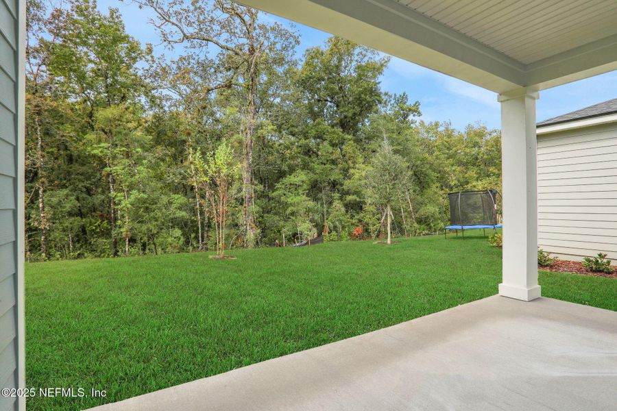 Exterior details and patio area of a home in TrailMark, St. Augustine (Image 4). Exterior details and patio area of a home in TrailMark, St. Augustine (Image 4).