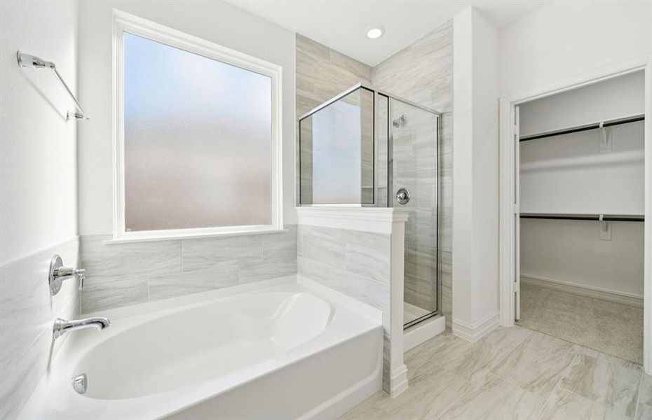 Owner's private bath with closet access