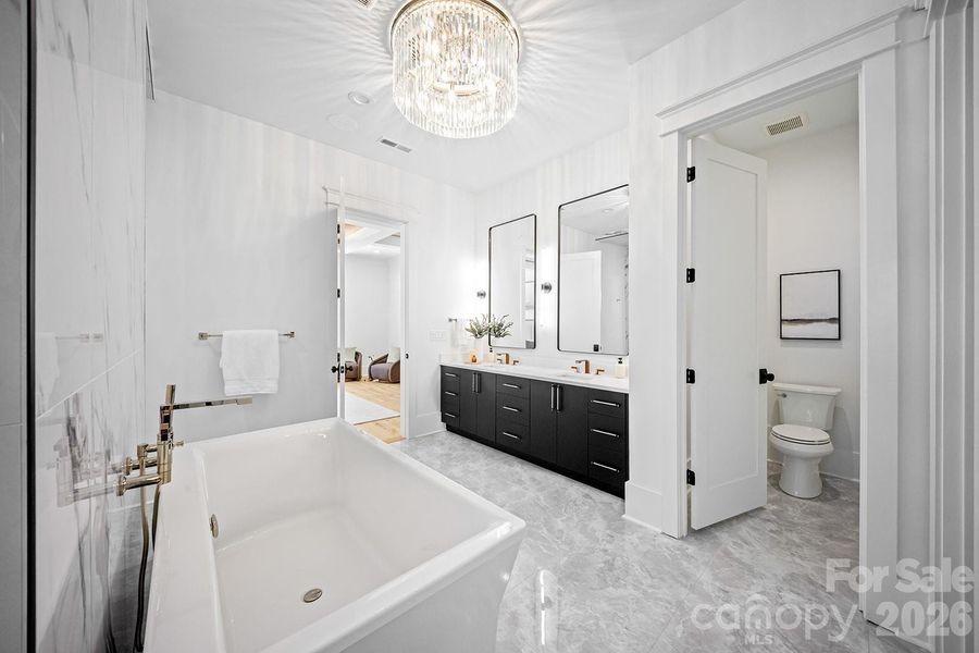 Furnished interior view inside a new home in , Charlotte (Image 8).