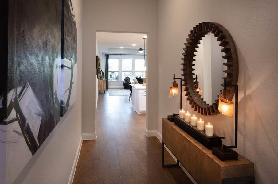 Furnished interior view inside a new home in South Oak 50s, Lakewood Village (Image 12). Furnished interior view inside a new home in South Oak 50s, Lakewood Village (Image 12).
