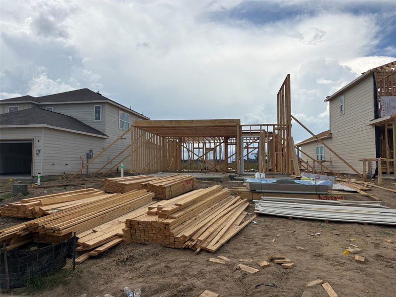 In-progress construction of a new home in Northpark South, Porter, TX (Image 36). In-progress construction of a new home in Northpark South, Porter, TX (Image 36).