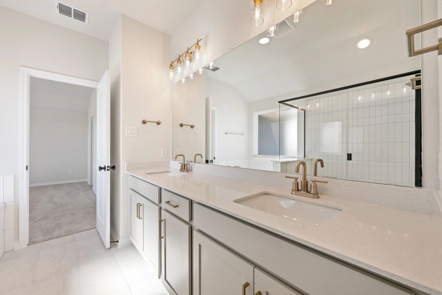 Furnished interior view inside a new home in The Homestead at Lariat, Liberty Hill (Image 16).