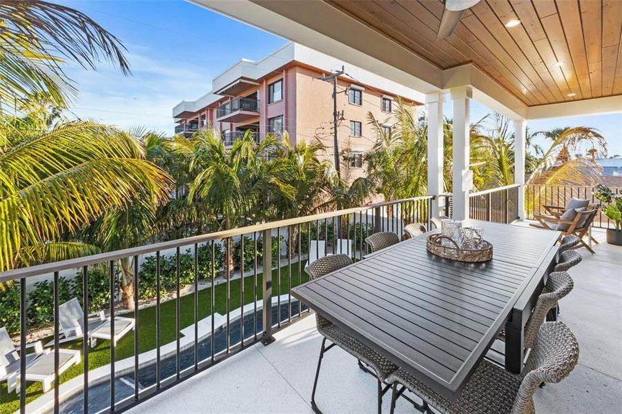 Exterior details and patio area of a home in , Sarasota (Image 37).