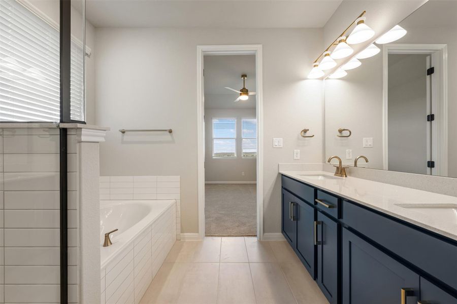 Furnished interior view inside a new home in Cannon Ranch, Dripping Springs (Image 6).
