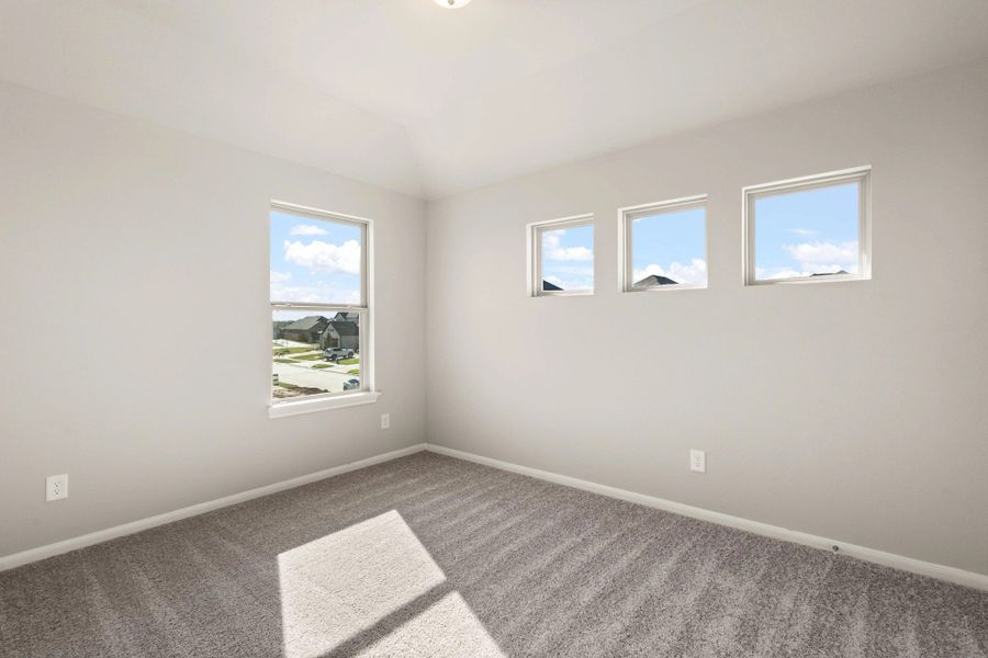 Third bedroom. Note: Sample product photo. Actual exterior and interior selections may vary by homesite. Photo may be virtually staged Third bedroom. Note: Sample product photo. Actual exterior and interior selections may vary by homesite. Photo may be virtually staged