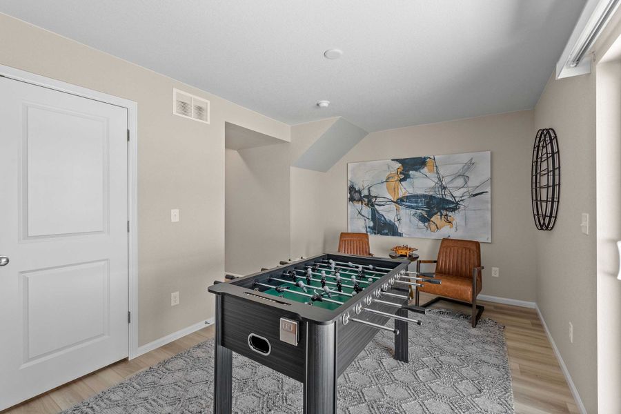 Furnished interior view inside a new home in Banning Lewis Ranch, Colorado Springs (Image 16). Furnished interior view inside a new home in Banning Lewis Ranch, Colorado Springs (Image 16).