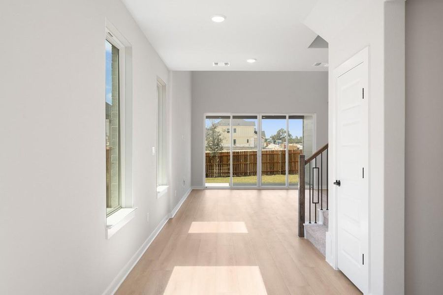 Spacious, unfurnished interior of a new home in Terrace Collection at Heritage, Dripping Springs (Image 16). Spacious, unfurnished interior of a new home in Terrace Collection at Heritage, Dripping Springs (Image 16).