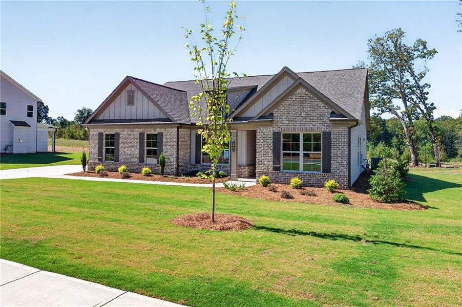 Front exterior of a new home in , Jefferson, GA, highlighting curb appeal (Image 28).