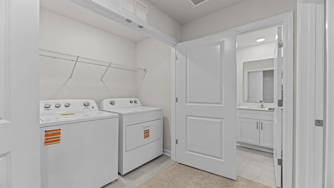 Representative furnished interior of a home built from the PEARSON II by D.R. Horton in Clock Road Townhomes, New Bern (Image 11). Representative furnished interior of a home built from the PEARSON II by D.R. Horton in Clock Road Townhomes, New Bern (Image 11).