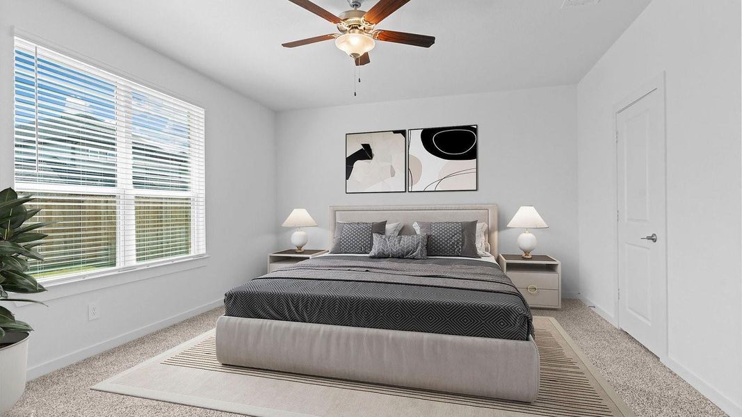 Furnished interior view inside a new home in Harvest Green, Richmond (Image 9).