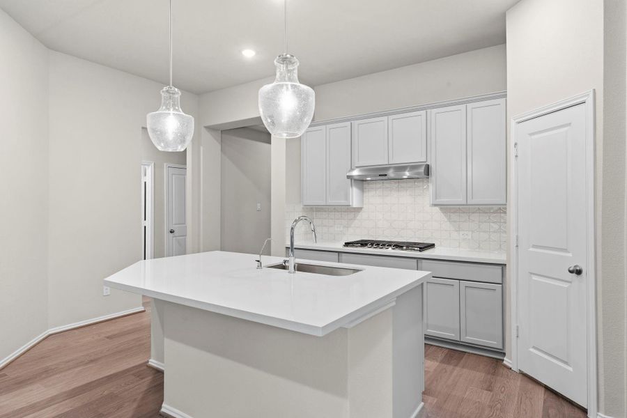 Furnished interior view inside a new home in Grand Central Park, Conroe (Image 7).