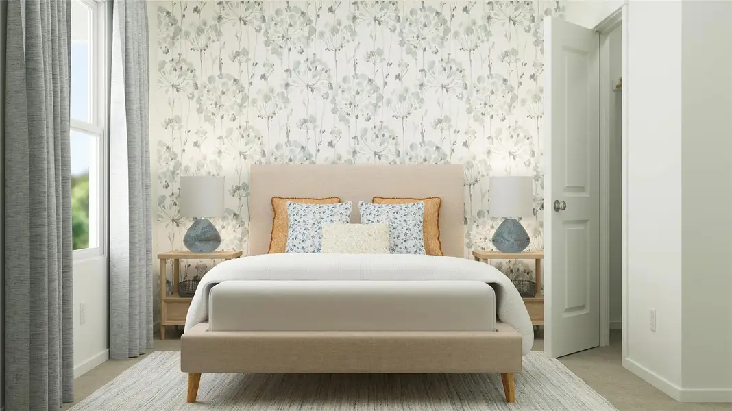 Furnished interior view inside a new home in Pradera, Uhland (Image 10).