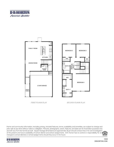2D floor plan layout for the Elderberry by D.R. Horton in Wheatley Oaks, Houston, TX (Image 3). 2D floor plan layout for the Elderberry by D.R. Horton in Wheatley Oaks, Houston, TX (Image 3).