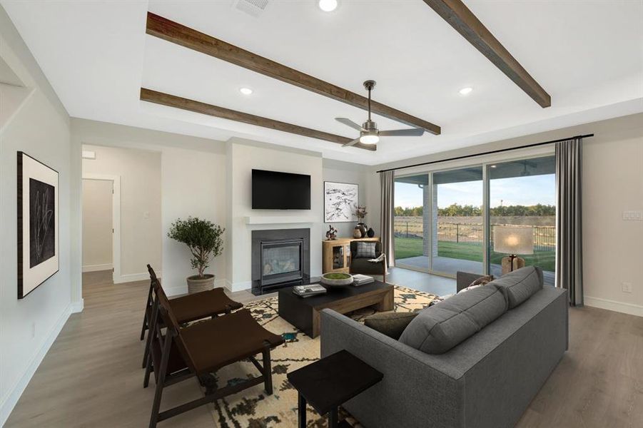 Furnished interior view inside a new home in Elevon, Lavon (Image 30).