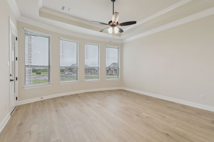 Representative unfurnished interior of a home built from the Alexandria by Chesmar Homes in Lakeway Estates, Waxahachie (Image 9). Representative unfurnished interior of a home built from the Alexandria by Chesmar Homes in Lakeway Estates, Waxahachie (Image 9).