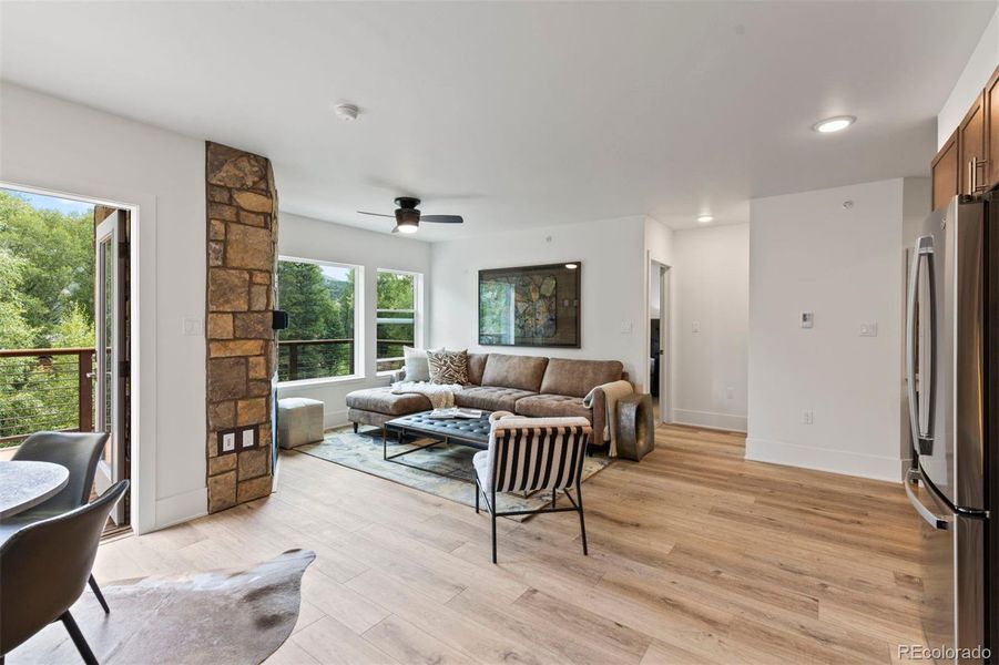 Furnished interior view inside a new home in , Silverthorne (Image 24).