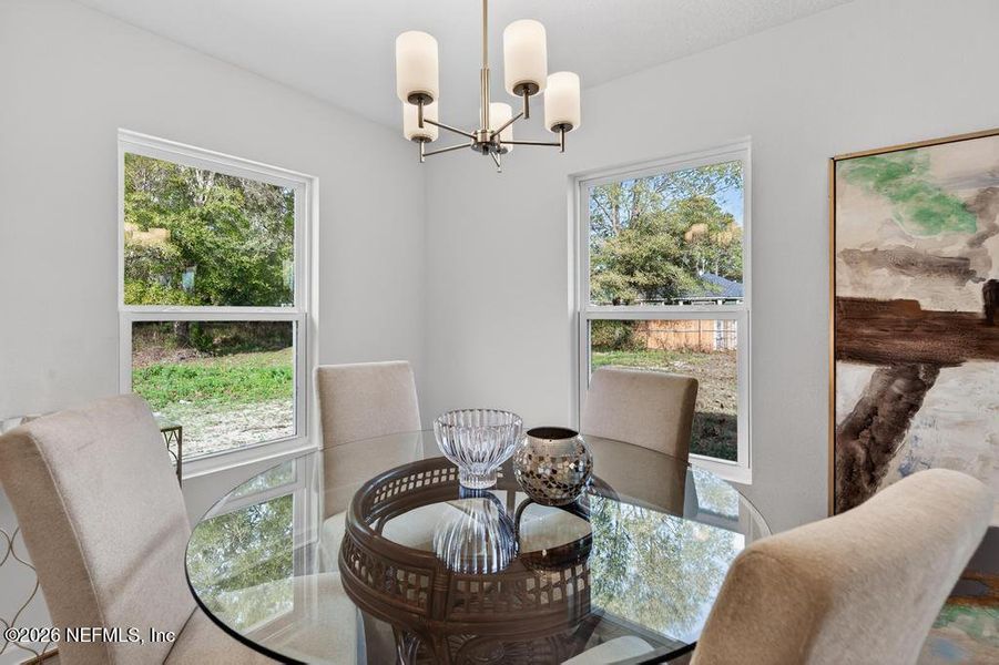 Furnished interior view inside a new home in , Jacksonville (Image 19).