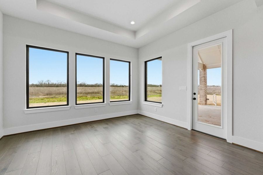 Spacious, unfurnished interior of a new home in The Manors, New Waverly (Image 33). Spacious, unfurnished interior of a new home in The Manors, New Waverly (Image 33).