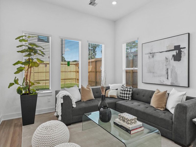 Furnished interior view inside a new home in , Houston (Image 16).